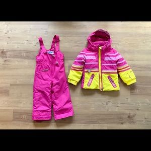 Obermeyer ski jacket and pants size 3/4